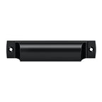 Deltana Jaladera Tipo Concha Rectangular 4" — Negro Mate