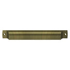 Deltana Jaladera Tipo Concha Rectangular 7" — Latón Antiguo