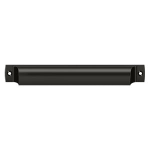 Deltana Jaladera Tipo Concha Rectangular 7" — Bronce Aceitado