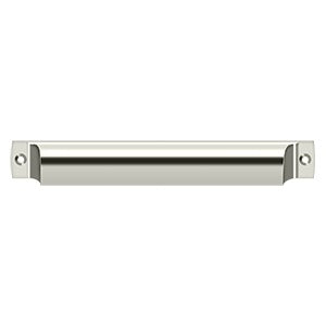 Deltana Jaladera Tipo Concha Rectangular 7" — Níquel Pulido