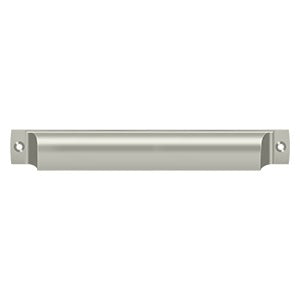 Deltana Jaladera Tipo Concha Rectangular 7" — Níquel Satinado
