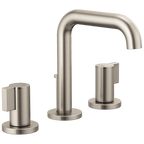 Brizo Litze Grifo Widespread para Lavabo — Surtidor Alto — Níquel Luxe — Palanca
