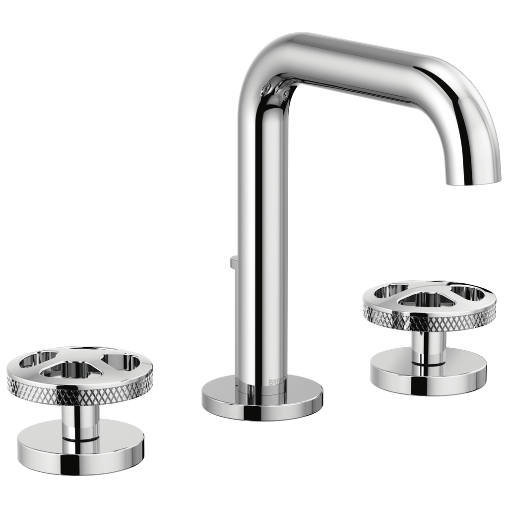 Brizo Litze Grifo Widespread para Lavabo — Surtidor Alto — Cromo — Cruceta
