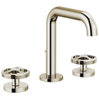 Brizo Litze Grifo Widespread para Lavabo — Surtidor Alto — Níquel Pulido — Cruceta