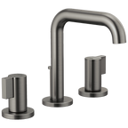 Brizo Litze Grifo Widespread para Lavabo — Surtidor Alto — Acero Luxe — Palanca