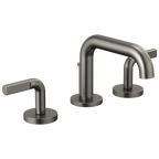 Brizo Litze Grifo Widespread para Lavabo — Surtidor Bajo — Acero Luxe — Palanca Notch