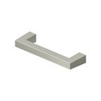 Deltana Jaladera de Barra Cuadrada Moderna 3-1/2" — Níquel Satinado
