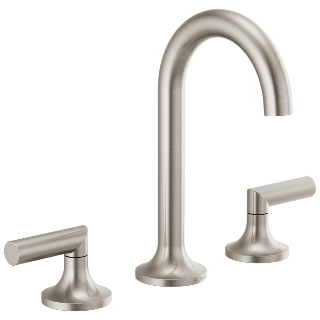 Brizo Odin Grifo Widespread para Lavabo — Níquel Cepillado — Palanca Baja