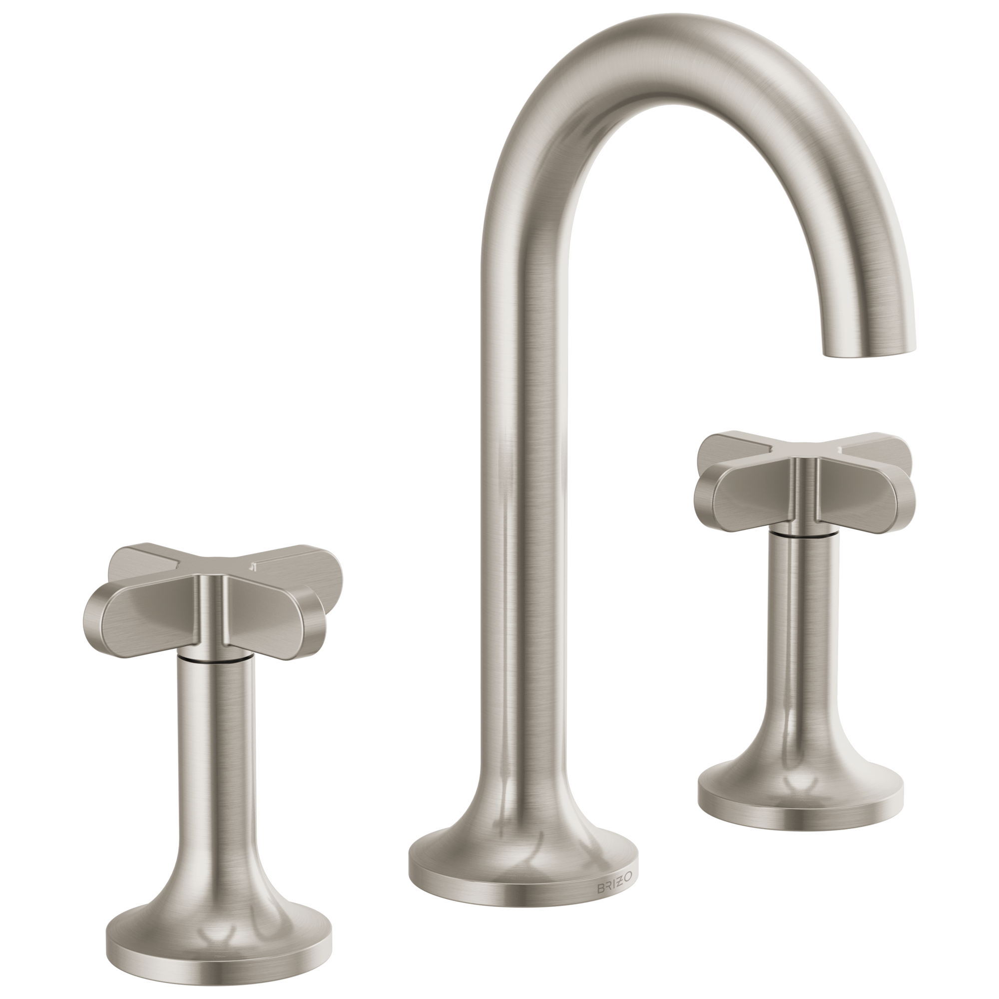 Brizo Odin Grifo Widespread para Lavabo — Níquel Cepillado — Cruceta Alta