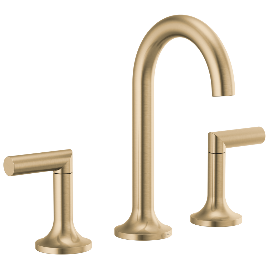 Brizo Odin Grifo Widespread para Lavabo — Oro Luxe — Palanca Alta