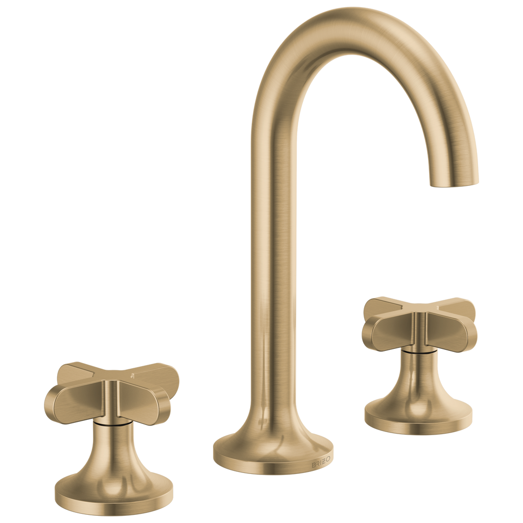 Brizo Odin Grifo Widespread para Lavabo — Oro Luxe — Cruceta Baja