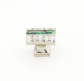 Schaub Perilla Fair Isle Rectangle Imperial Shell Mother Pearl Finish — Níquel Pulido
