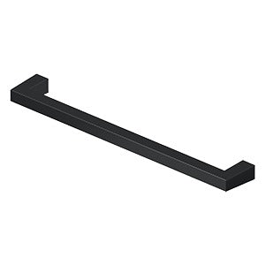 Deltana Jaladera de Barra Cuadrada Moderna 8" — Negro Mate
