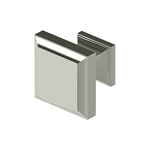 Deltana Perilla Cuadrada Decorativa 1-3/16" — Níquel Pulido