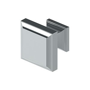 Deltana Perilla Cuadrada Decorativa 1-3/16" — Cromo Pulido