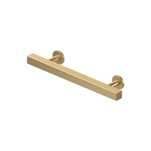 Deltana Jaladera Contemporánea para Gabinete 4" — Latón Satinado