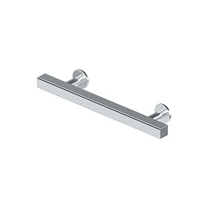 Deltana Jaladera Contemporánea para Gabinete 4" — Cromo Pulido