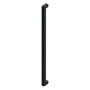 Deltana Jaladera Contemporánea de Acero Inoxidable 42" — Negro Mate