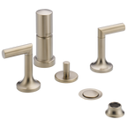 Brizo Odin Grifo de Dos Manijas para Bidet — Níquel Cepillado