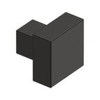 Deltana Perilla Cuadrada Moderna KS125 — Bronce Aceitado