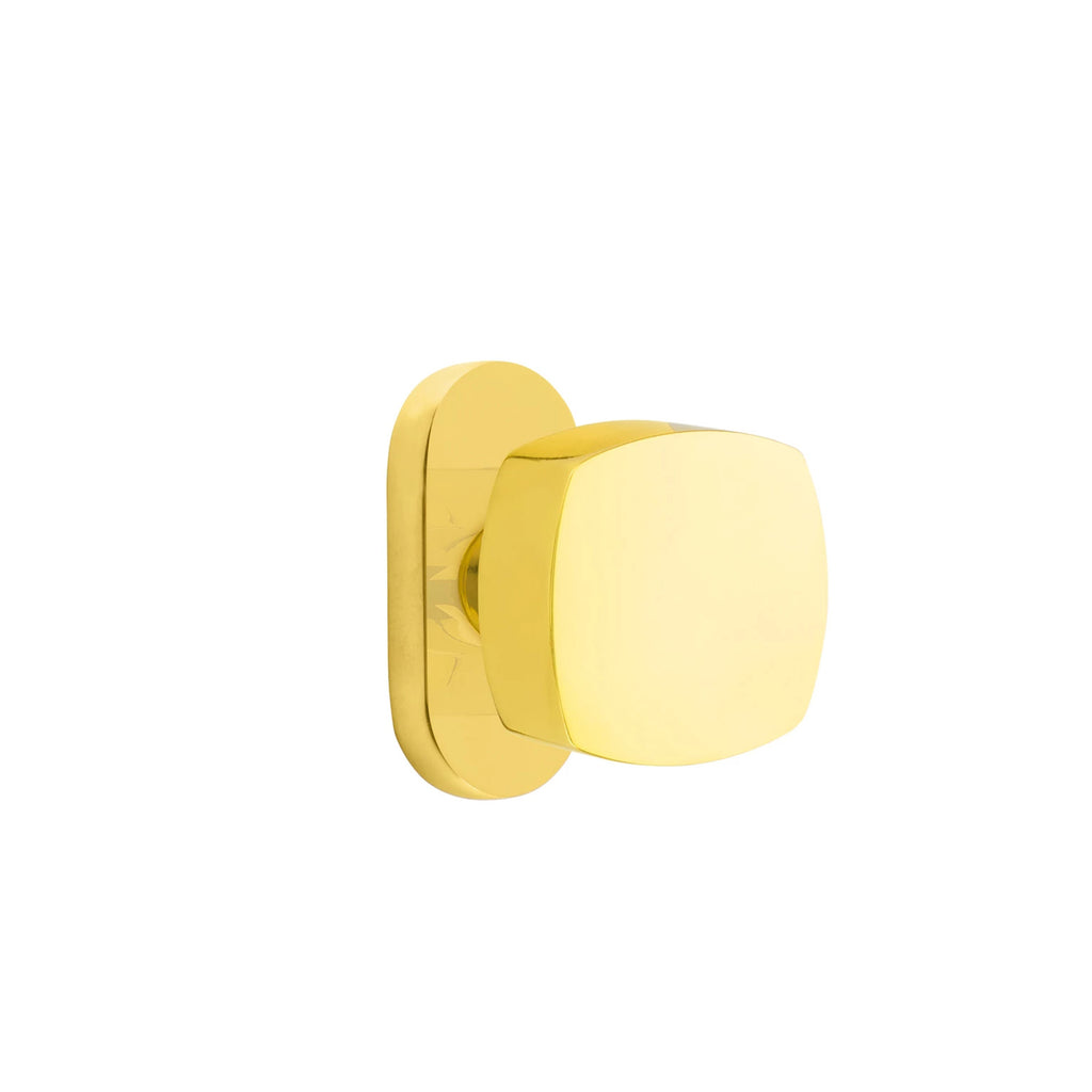 Latón sin Laca · 1-1/2" x3" Oval Rosette