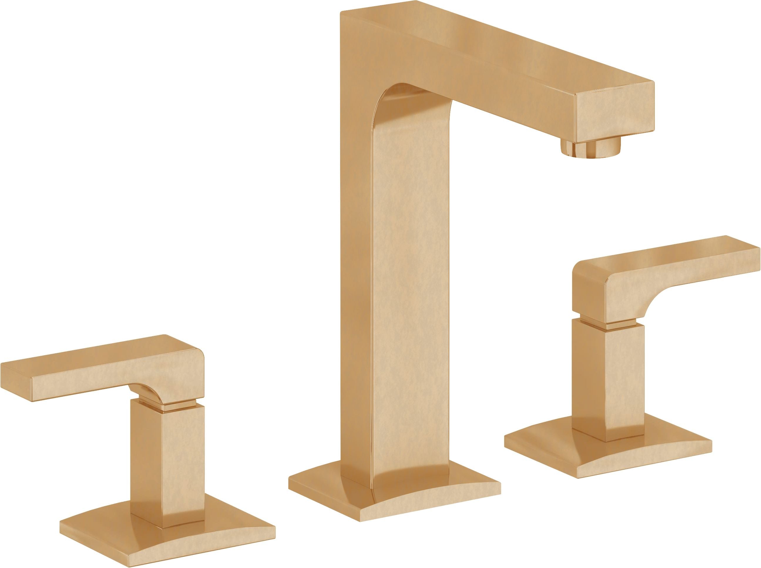 California Faucets Solimar 8" Llave de Lavabo de 3 Orificios para Cubierta, con Dos Manerales