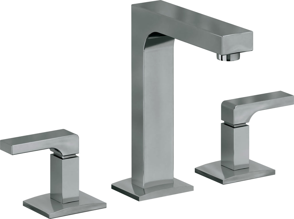 California Faucets Solimar 8" Llave de Lavabo de 3 Orificios para Cubierta, con Dos Manerales