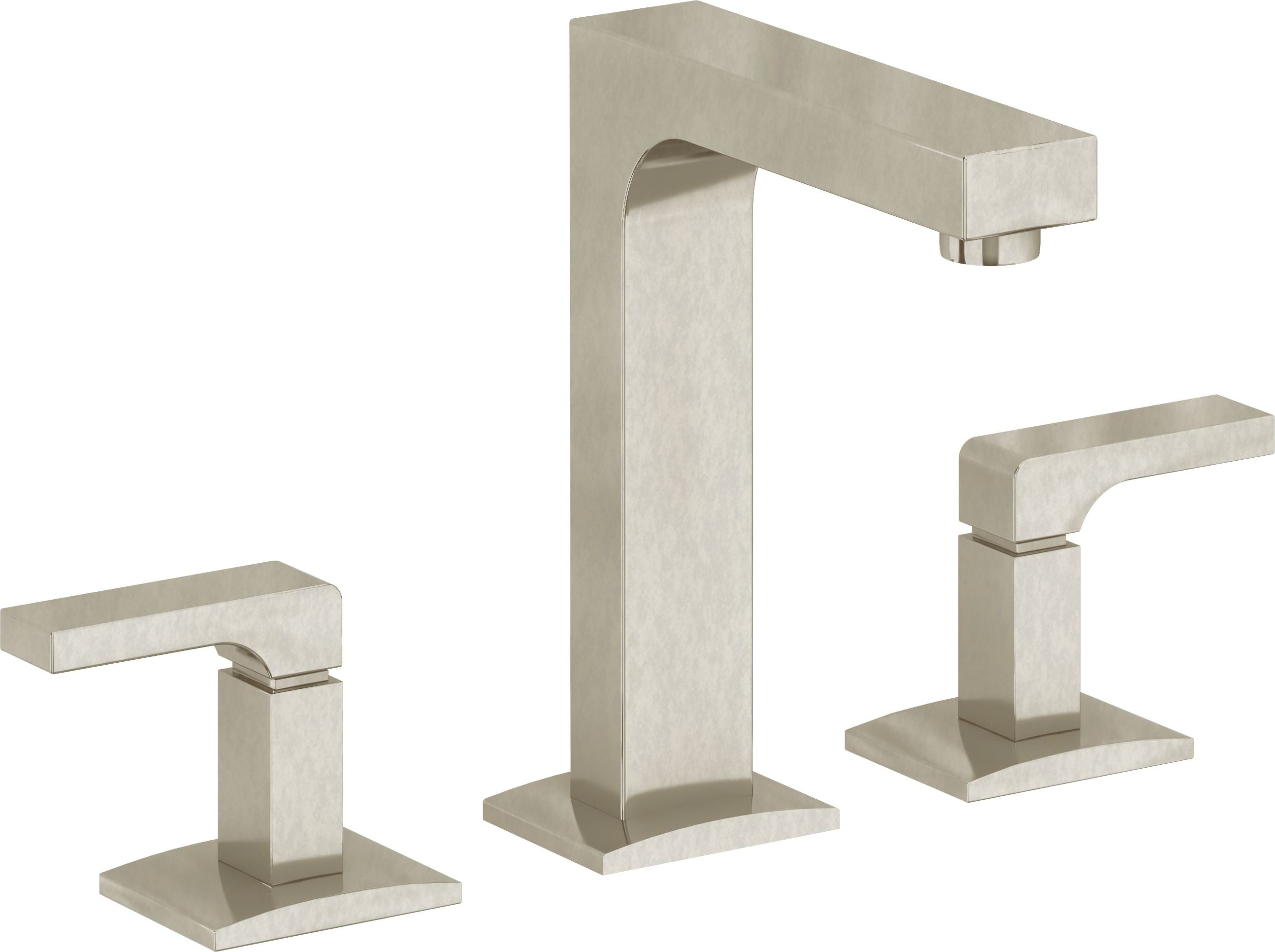 California Faucets Solimar 8" Llave de Lavabo de 3 Orificios para Cubierta, con Dos Manerales