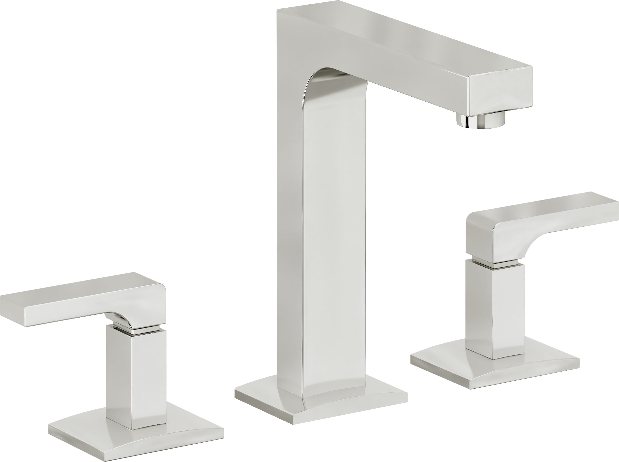 California Faucets Solimar 8" Llave de Lavabo de 3 Orificios para Cubierta, con Dos Manerales