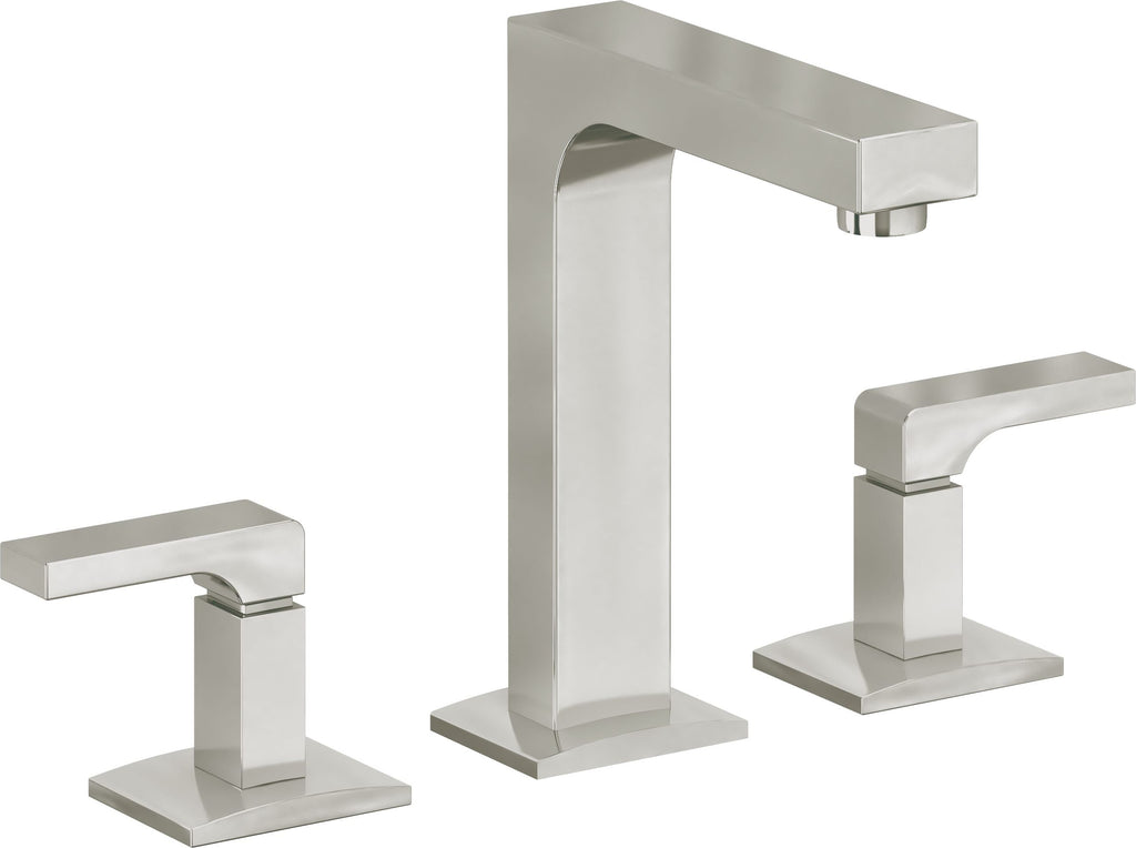 California Faucets Solimar 8" Llave de Lavabo de 3 Orificios para Cubierta, con Dos Manerales
