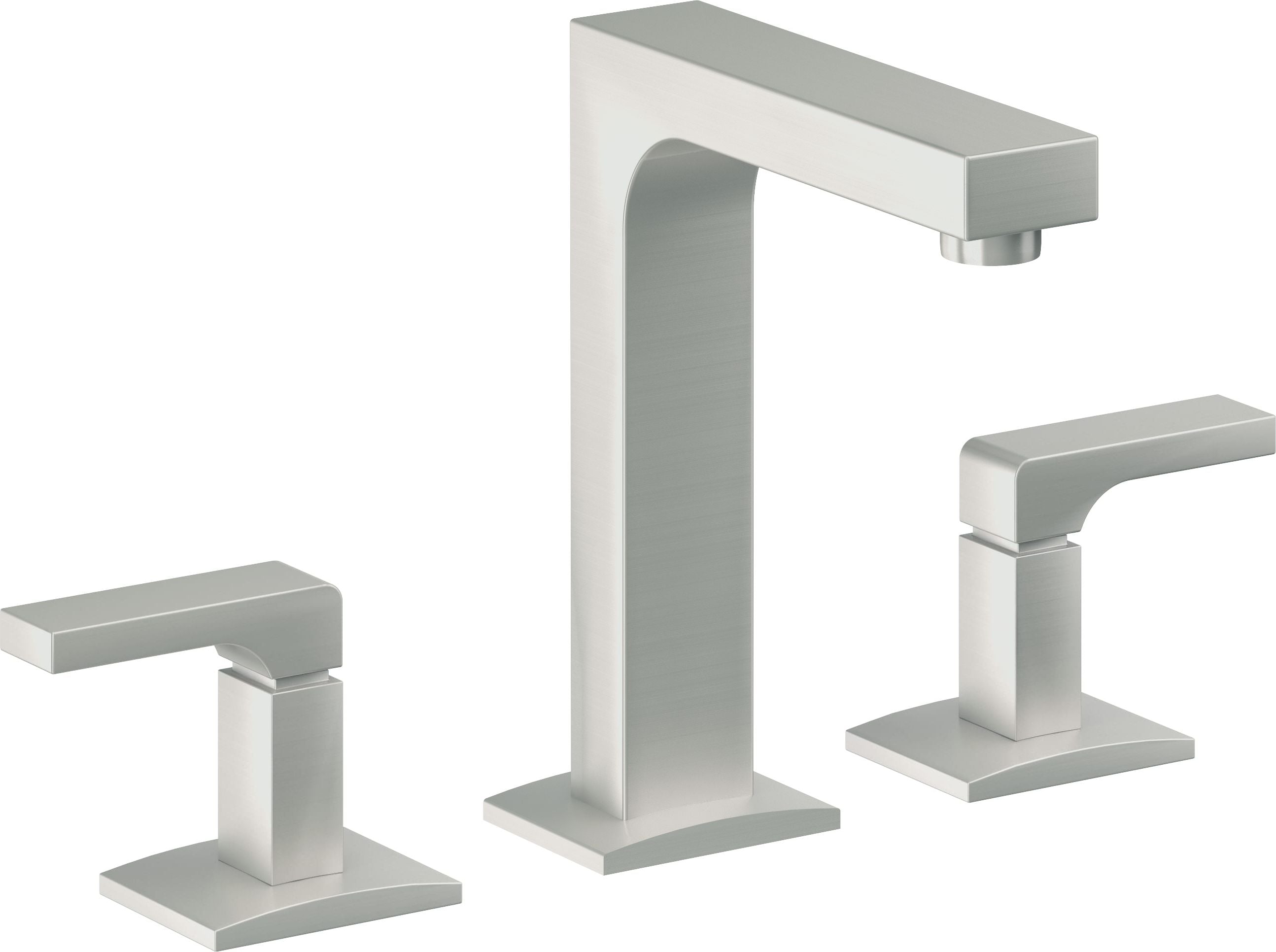 California Faucets Solimar 8" Llave de Lavabo de 3 Orificios para Cubierta, con Dos Manerales