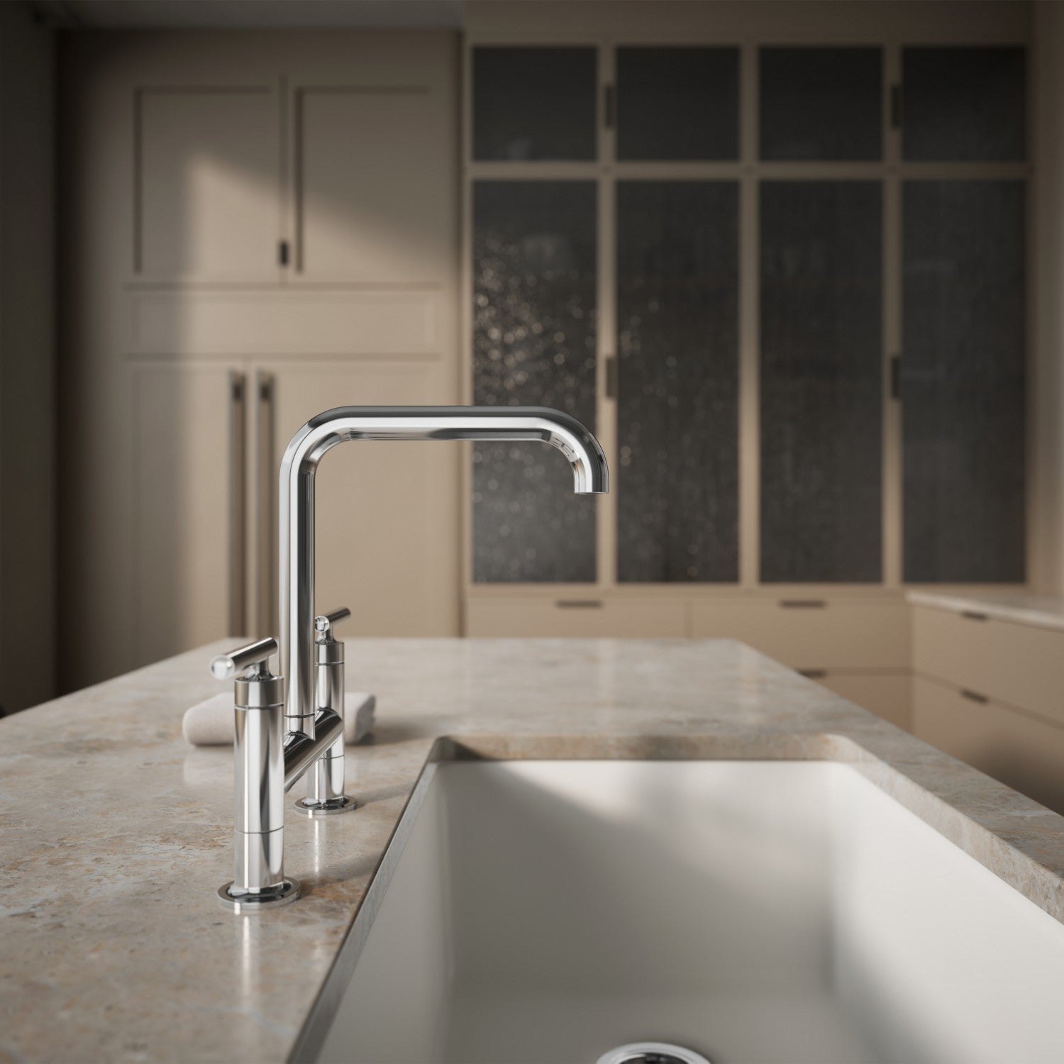 Kohler Purist — Mezcladora de Cocina tipo Puente — Ambientación 3