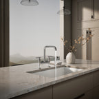 Kohler Purist — Mezcladora de Cocina tipo Puente con Rociador Lateral — Ambientación 2