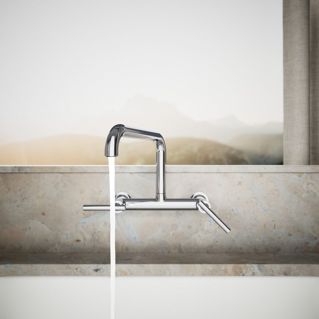 Kohler Purist — Mezcladora de Cocina tipo Puente de Pared — Ambientación 3
