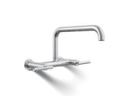 Kohler Purist — Mezcladora de Cocina tipo Puente de Pared — Cromo Pulido