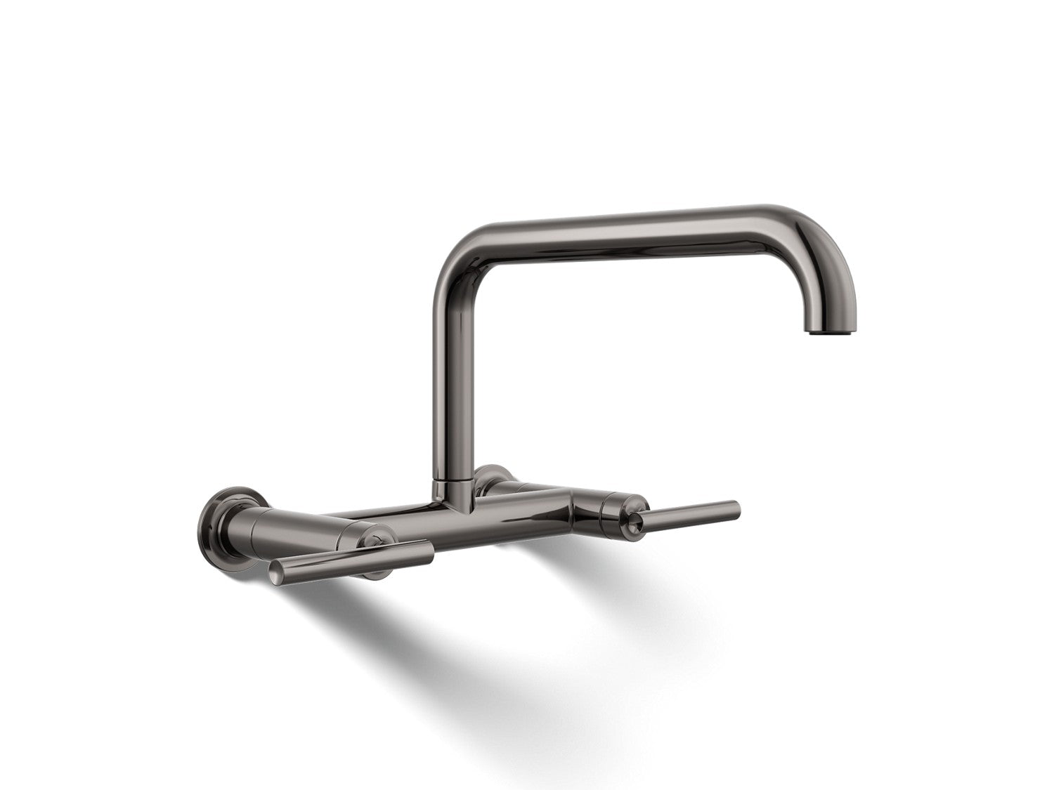 Kohler Purist — Mezcladora de Cocina tipo Puente de Pared — Titanio Vibrant