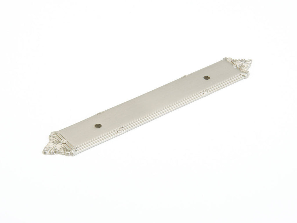 Schaub Jaladera Versailles Backplate, 96" — Níquel Satinado