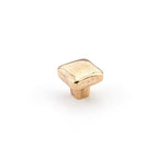 Schaub Perilla Vinci Soft Cuadrada, 1" diám. — Bronce Natural