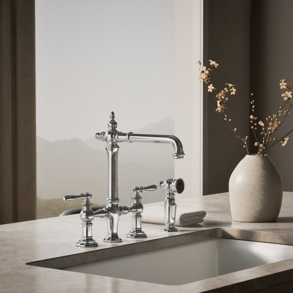 Kohler Artifacts — Mezcladora de Cocina tipo Puente con Rociador Lateral — Ambientación 4