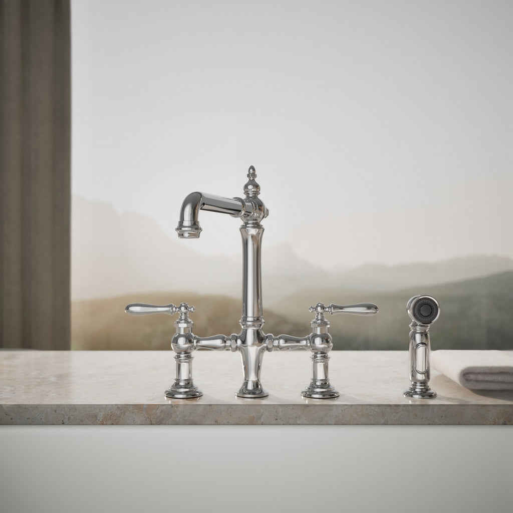 Kohler Artifacts — Mezcladora de Cocina tipo Puente con Rociador Lateral — Ambientación 1