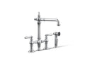 Kohler Artifacts — Mezcladora de Cocina tipo Puente con Rociador Lateral — Cromo Pulido