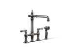 Kohler Artifacts — Mezcladora de Cocina tipo Puente con Rociador Lateral — Titanio Vibrant