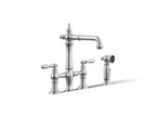 Kohler Artifacts — Mezcladora tipo Puente para Bar/Prep con Rociador Lateral — Cromo Pulido