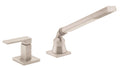 California Faucets Morro Bay Regadera de Mano y Desviador Completo para Tina Romana - Satin Nickel