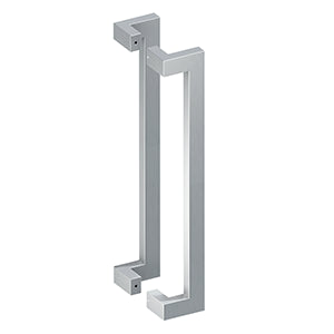 Deltana Jaladera Contemporánea Offset de Acero Inoxidable Doble Cara 24" — Acero Inoxidable Satinado