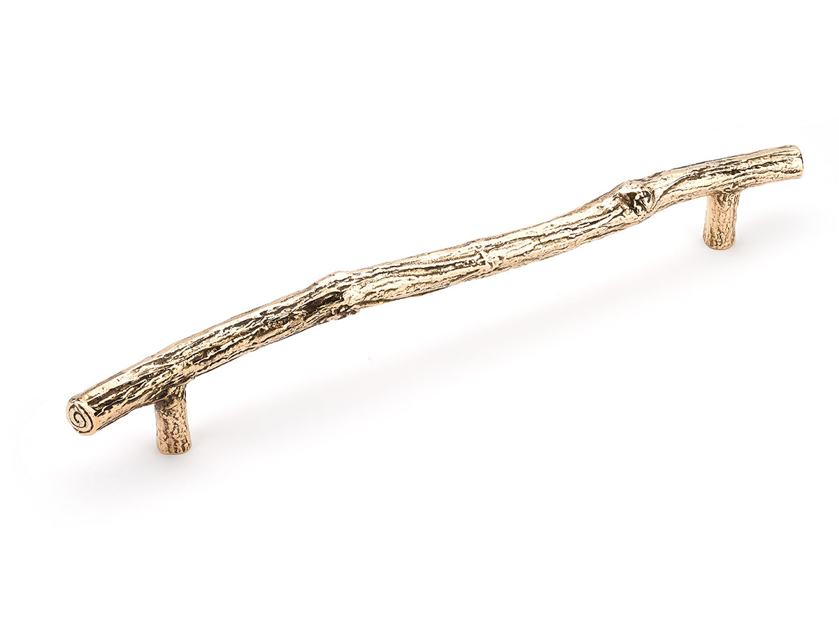 Schaub Jaladera para Electrodoméstico Mountain Twig, 12" cc — Bronce Natural