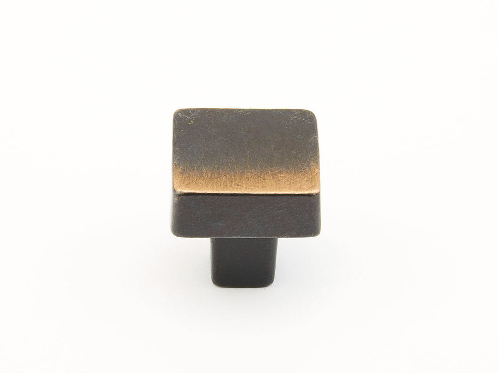 Schaub Perilla Vinci Cuadrada, 1-1/4" diám. — Bronce Antiguo
