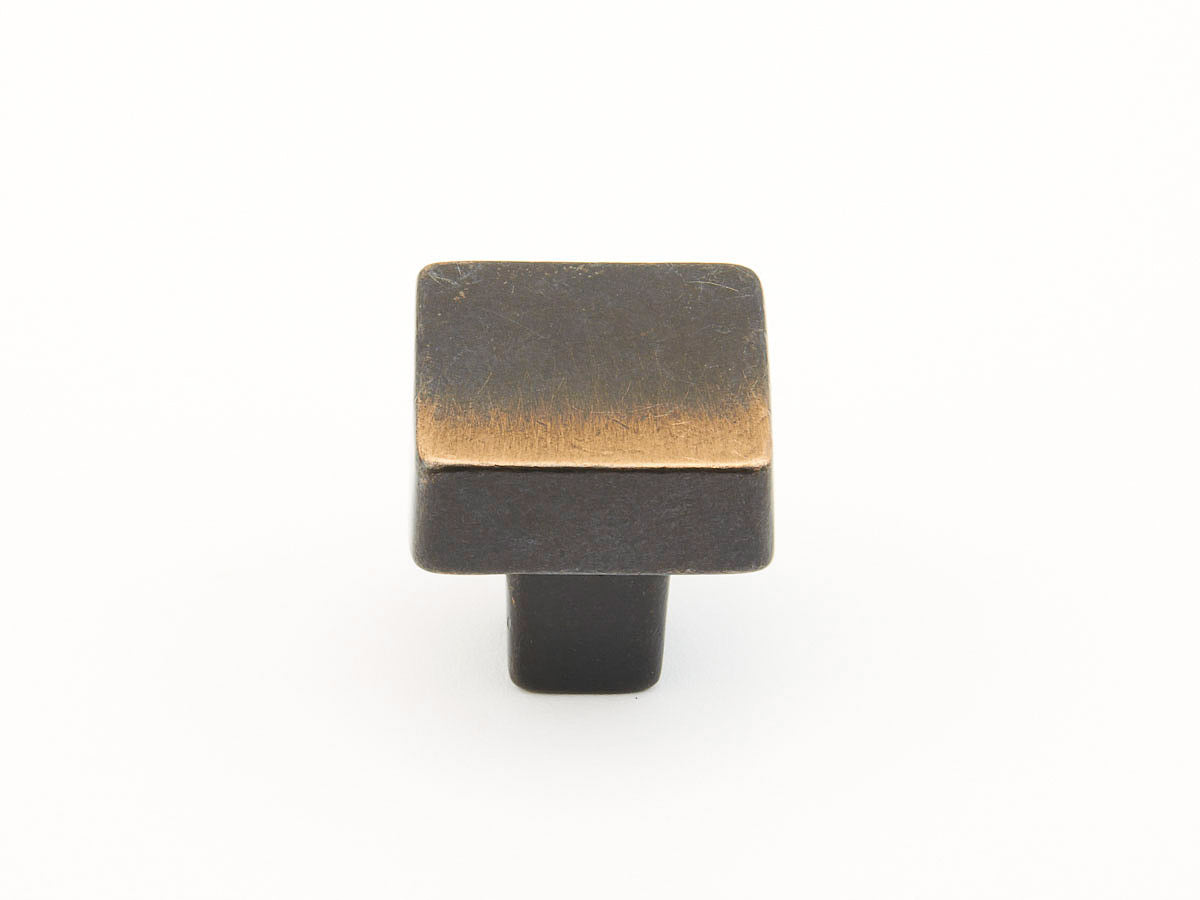 Schaub Perilla Vinci Cuadrada, 1-1/4" diám. — Bronce Antiguo
