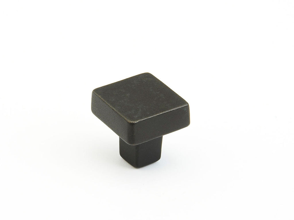 Schaub Perilla Vinci Cuadrada, 1-1/4" diám. — Bronce Negro