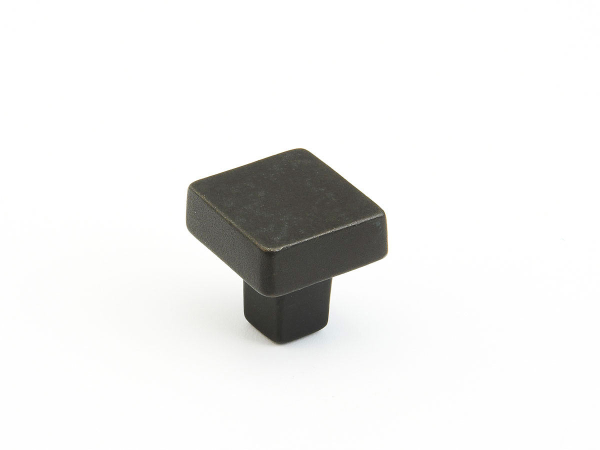 Schaub Perilla Vinci Cuadrada, 1-1/4" diám. — Bronce Negro